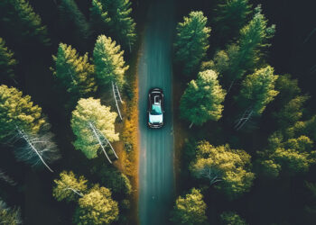 car forest